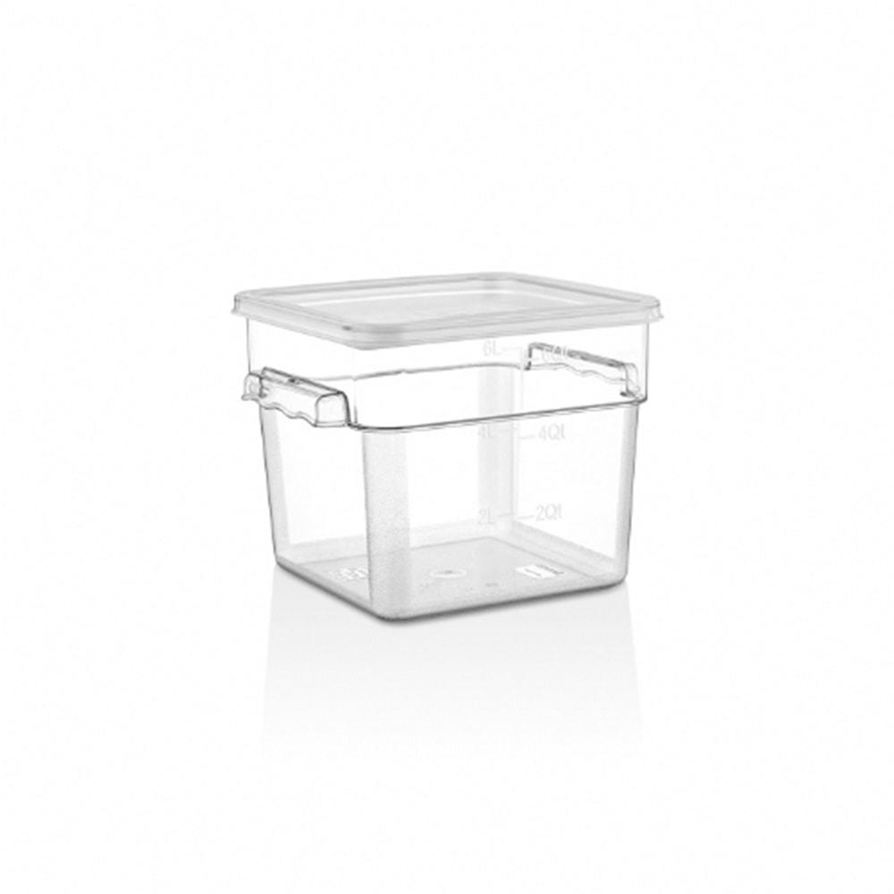 GASTROPLAST GSP-6 5,7 Lt. KARE GIDA SAKLAMA KABI POLİKARBON