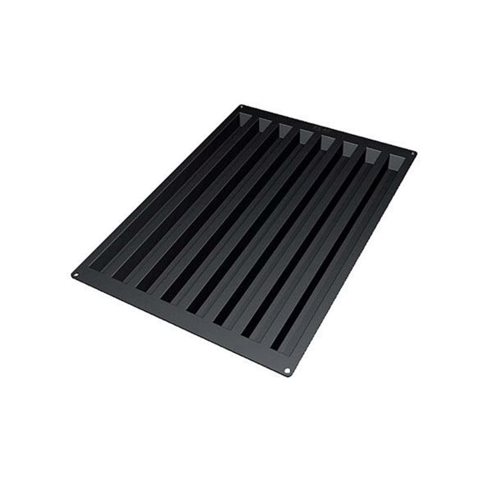 40.417.20.0000 SİLİKOMART SQ017 8 SMALL RECTANGULAR LOG BLACK 40X60 CM SİLİKON KALIP