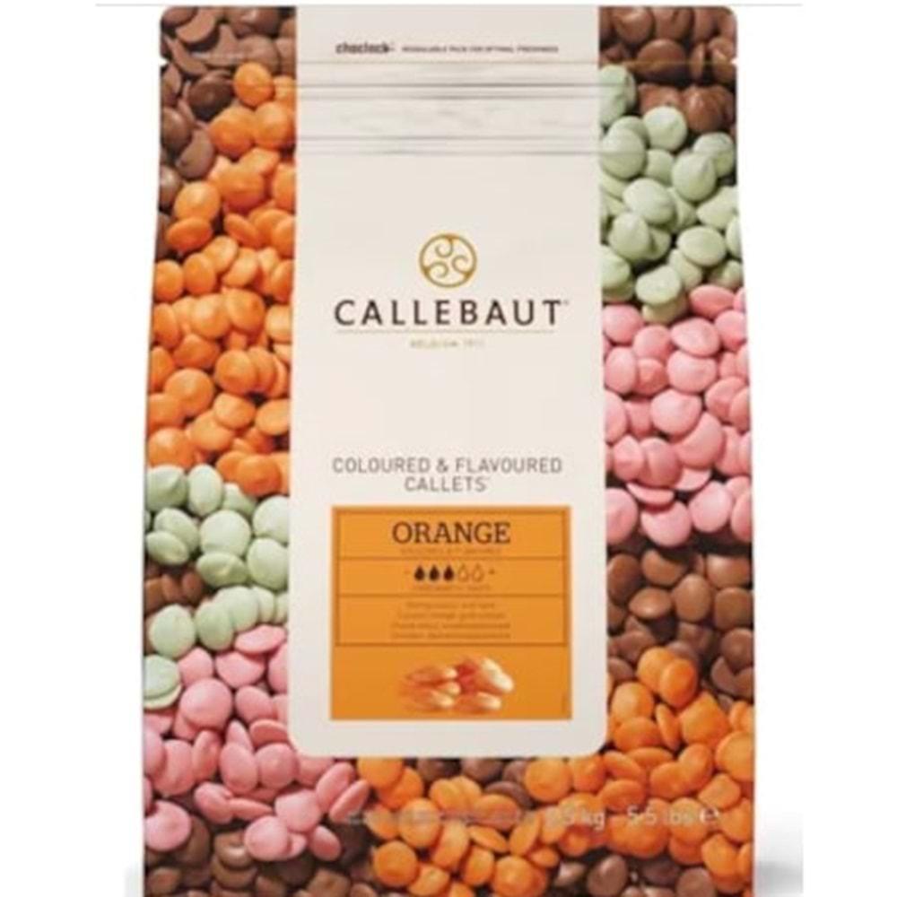 CALLEBAUT ÇİKOLATA DROP PORTAKALLI %35,4 2,5 KG /ORANGE-RT-U70