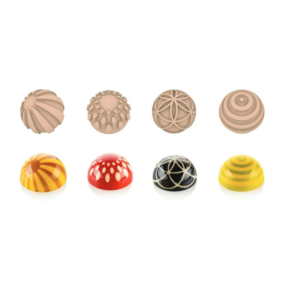 25.153.02.0065 SİLİKOMART CHOCO STAMP A DEKOR SİLİKON KALIP