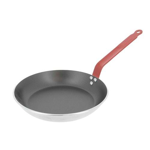 DE BUYER ALÜMİNYUM YAPIŞMAZ TAVA KIRMIZI SAPLI 32 CM