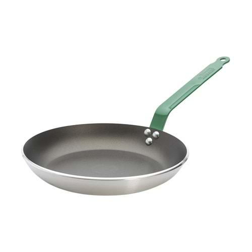 DE BUYER ALÜMİNYUM YAPIŞMAZ TAVA YEŞİL SAPLI 32 CM