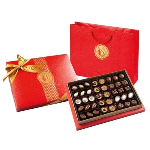 BOLÇİ ÇİKOLATA (CH176) KIRMIZI DİAMOND KUTU 465 GR