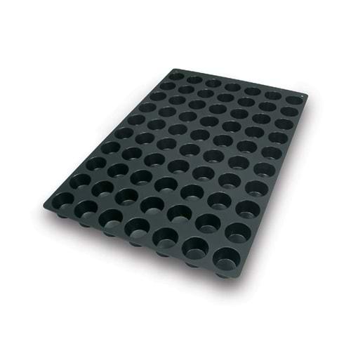 40.407.20.0000 SİLİKOMART SQ007 70 MINI MUFFIN BLACK 40X60 CM SİLİKON KALIP