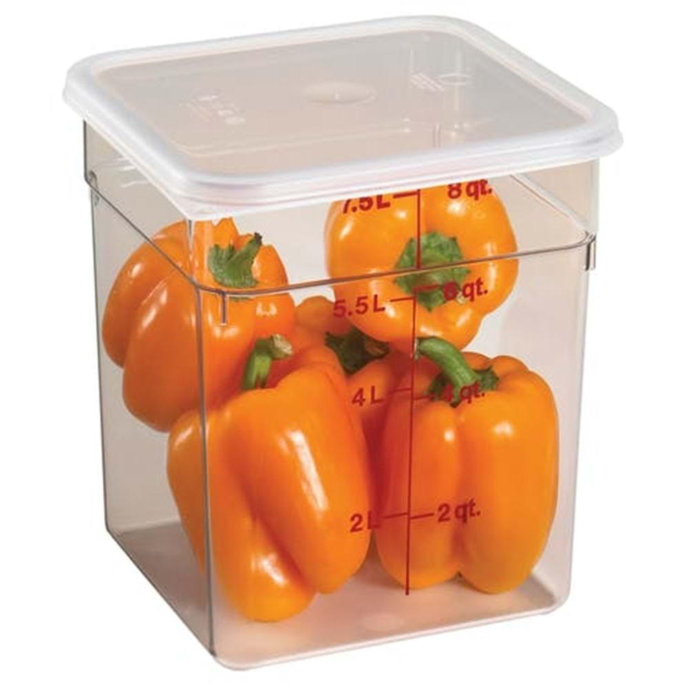 CAMBRO POLİKARBON KARE SAKLAMA KABI 7,6 LT ŞEFFAF