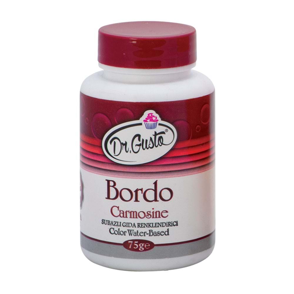 DR.GUSTO SU BAZLI TOZ BOYA BORDO 75 GR