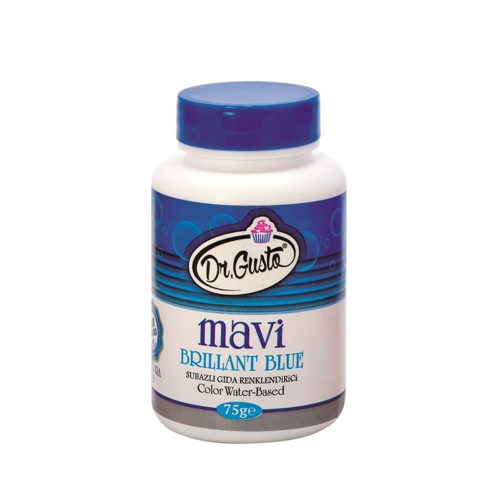 DR.GUSTO SU BAZLI TOZ BOYA MAVİ 75 GR